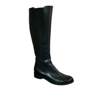 Cole Haan Tall Black Leather Boots with Nike Air Technology